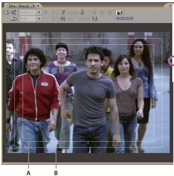ADOBE PREMIERE PRO CS4 - A propos des marges admissibles - 1