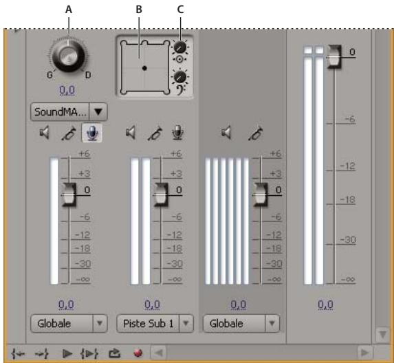 ADOBE PREMIERE PRO CS4 - Panorama et balance dans le panneau Mixage audio - 1