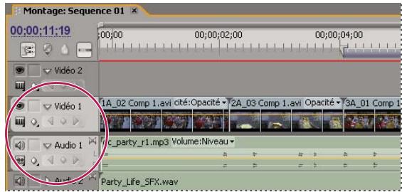 ADOBE PREMIERE PRO CS4 - Définition de pistes cibles - 3