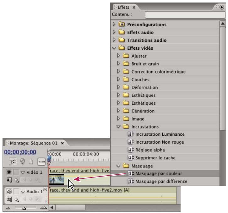 ADOBE PREMIERE PRO CS4 - Appliquer une incrustation à un élément - 1