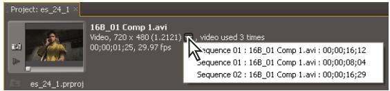 ADOBE PREMIERE PRO CS4 - Rechner un élément dans une série - 1