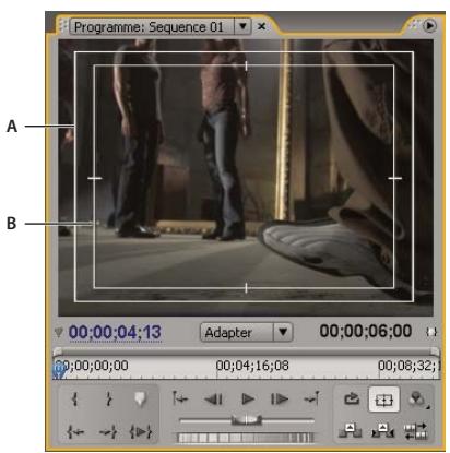 ADOBE PREMIERE PRO CS4 - Afficher les zones admissibles dans les moniteurs - 1