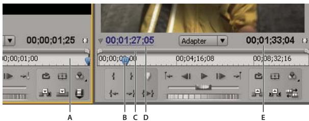 ADOBE PREMIERE PRO CS4 - Commandes temporelles dans le Moniteur source et le Moniteur du programme - 1