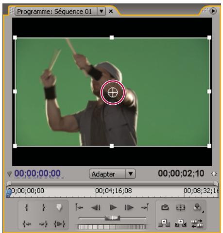 ADOBE PREMIERE PRO CS4 - Régler ou animer les points d'ancrage de l'élement - 1