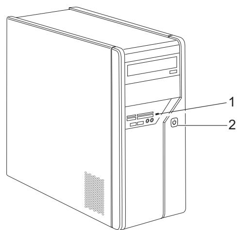 FUJITSU SIEMENS AMILO DESKTOP LA 3740 - Voyants de l'appareil - 1
