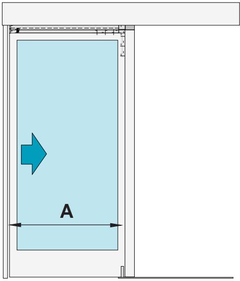 CAME MI6120 - Solution avec montage de la porte coulissante à l'extérieur: - 3