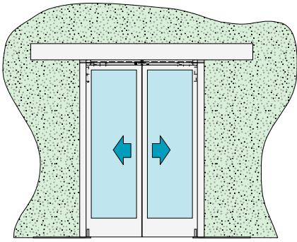 CAME MI6120 - Solution avec montage de la porte coulissante à l'extérieur: - 8
