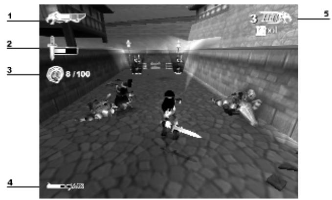 GAMES PC KAAN-BARBARIAN S BLADE - L'INTERFACE DE JEU - 1