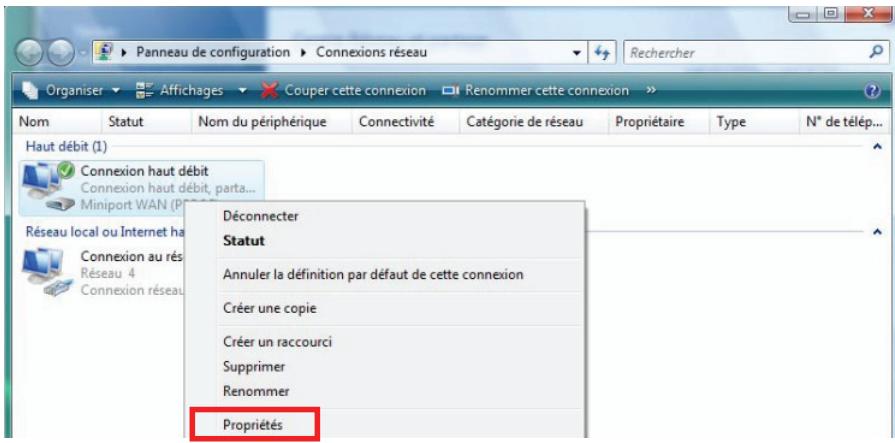 HERCULES EPLUG 200 MINI - Windows Vista : Partager une connexion ADSL dans un réseau de type Ad hoc - 5