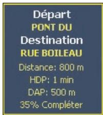 NAVMAN POCKETPC - Visualisation du résumé de l'itinétaire - 1