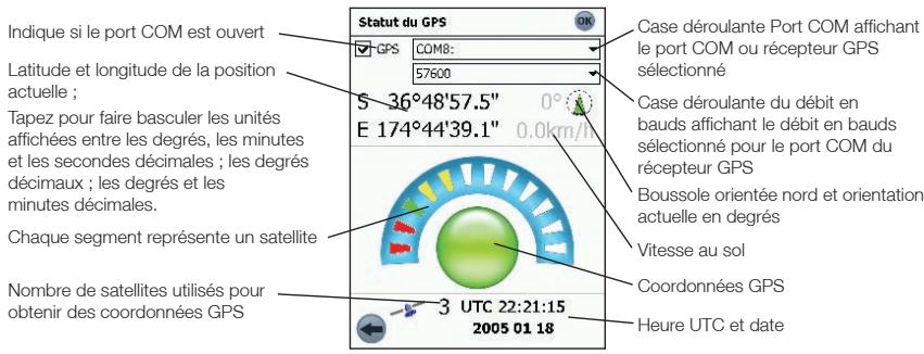 NAVMAN POCKETPC - Ecran Etat du GPS - 1