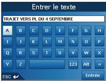 NAVMAN ICN550 - Enregistrement d'un favori à partir de l'écran carte en 2D - 3