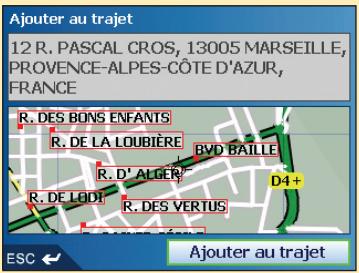 NAVMAN ICN550 - Cinquième étape : trouver le nombre de rue correspondant à votre point de destination - 2