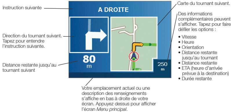 NAVMAN ICN550 - Écran tournant suivant - 1