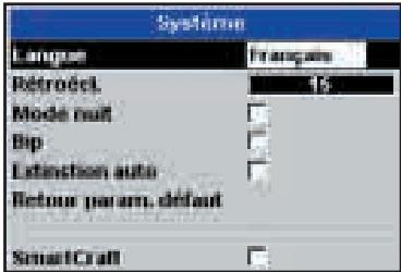NAVMAN TRACKER 5505I - 14-1 Paramétrage > Système - 1