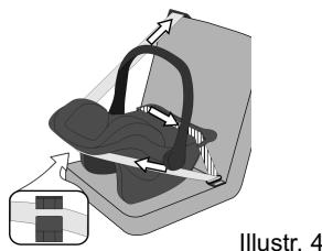 KIDDY NEST - Montowanie systemu w ustawieniu przyciwonym do kierunku jazdy - 4