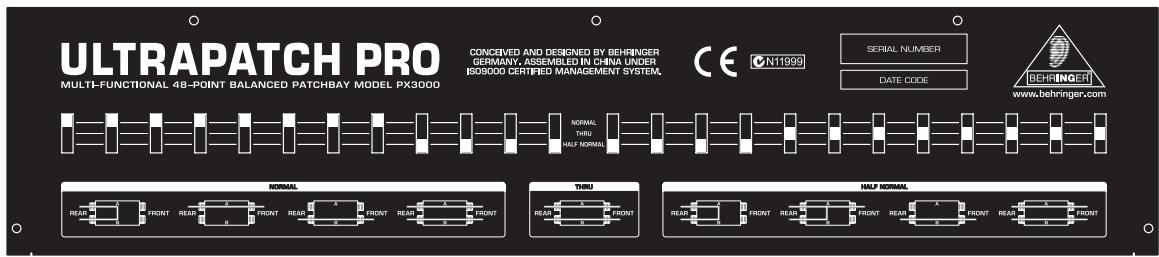 BEHRINGER PX3000 - Manuel d'utilisation - 1