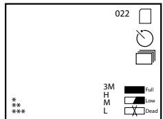 BUSHNELL 11-0832 - Symboles de l'écran LCD (icônes visibles aux MODES prévisualisation ou lecture, COMME indiqué) preview (prévisualisation) - 1