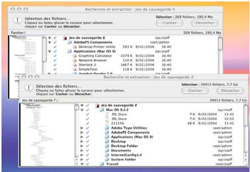 IOMEGA RETROSPECT - Sélection des fichiers - 1