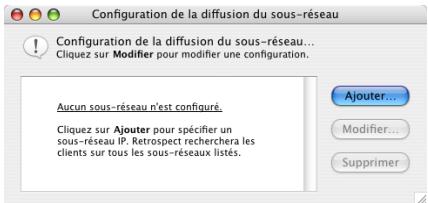 IOMEGA RETROSPECT - Méthode d'accès de diffusion de sous-réseau - 1