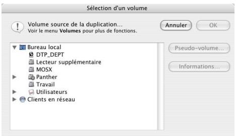 IOMEGA RETROSPECT - Définition de la source de duplication - 1