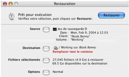 IOMEGA RETROSPECT - Restauration des fichiers - 4