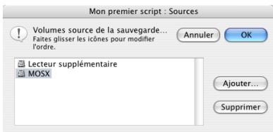 IOMEGA RETROSPECT - Sélectionnez des volumes source, puis cliquez sur OK. - 1