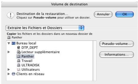 IOMEGA RETROSPECT - Choix de la cible - 1