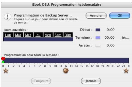 IOMEGA RETROSPECT - Personnalisation de la planification - 1