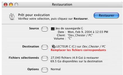 IOMEGA RETROSPECT - Restauration des fichiers - 4