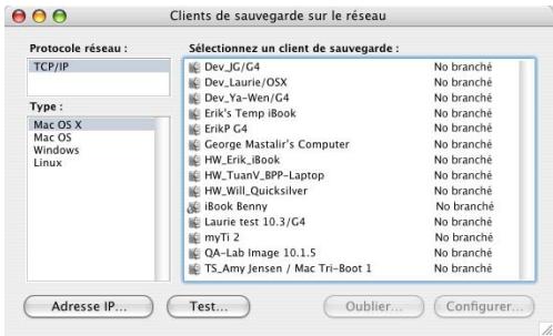 IOMEGA RETROSPECT - Pour ajouter un client : - 2