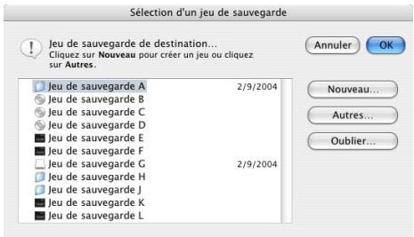 IOMEGA RETROSPECT - Définition de la cible de sauvegarde - 1