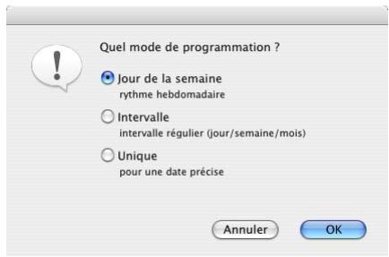 IOMEGA RETROSPECT - Pour créer un planificateur jour de la semaine: - 1