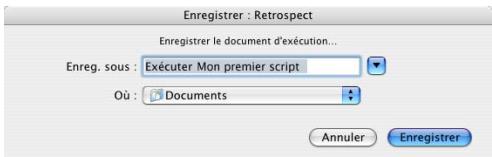 IOMEGA RETROSPECT - Pour créer un document d'exécution : - 1