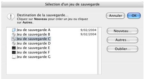 IOMEGA RETROSPECT - Création d'un nouveau jeu de sauvegarde - 3
