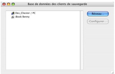 IOMEGA RETROSPECT - Pour ajouter un client : - 1