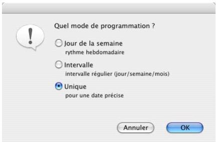 IOMEGA RETROSPECT - Pour créer un planificateur unique : - 1