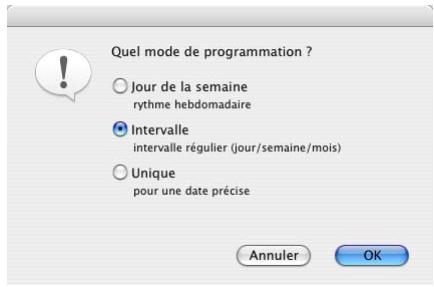 IOMEGA RETROSPECT - Pour créer un planificateur fréquence : - 1