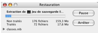 IOMEGA RETROSPECT - Lancement de la restauration - 1