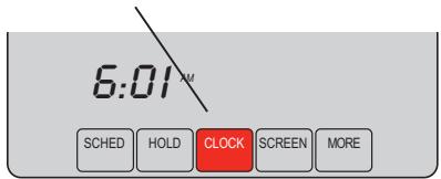 HONEYWELL VISIONPRO IAQ - Clock setting - 1