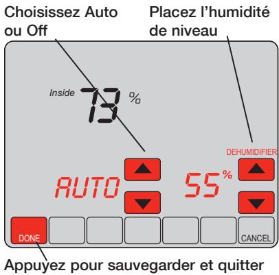 HONEYWELL VISIONPRO IAQ - Contrôle de déshumidification - 1