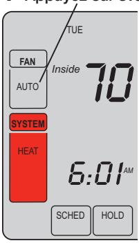 HONEYWELL VISIONPRO IAQ - Appuyez sur SYSTEM. - 1