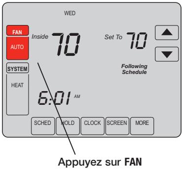 HONEYWELL VISIONPRO IAQ - Réglage du fonctionnement de la ventilation - 1