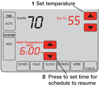 HONEYWELL VISIONPRO IAQ - Vacation hold - 1