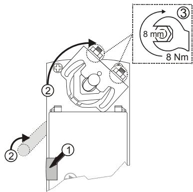 HONEYWELL N10XX - MOUNTING ON COUNTERCLOCKWISE (CCW) OR CLOCKWISE (CW) CLOSING DAMPER - 2