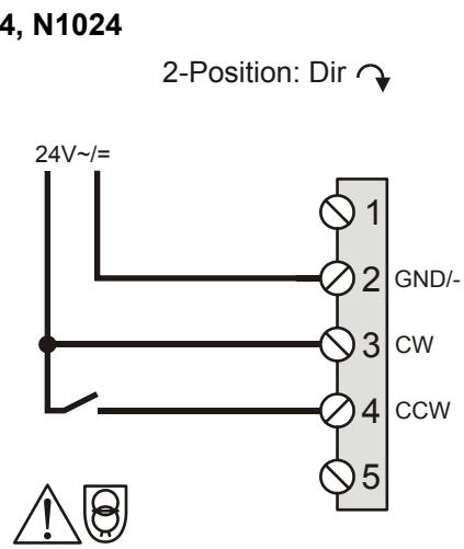 HONEYWELL N10XX - MOUNTING ON COUNTERCLOCKWISE (CCW) OR CLOCKWISE (CW) CLOSING DAMPER - 20