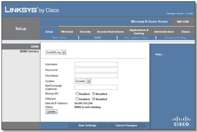 LINKSYS WRT120N - DynDNS.org - 1