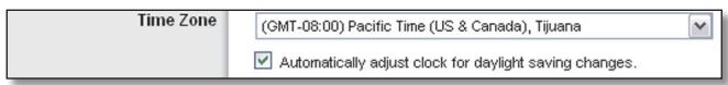 LINKSYS WRT120N - Time Settings - 1