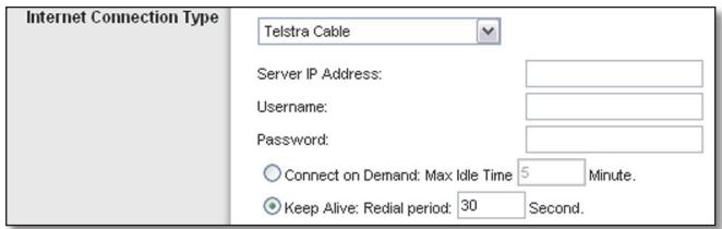 LINKSYS WRT120N - Cable Telstra - 1