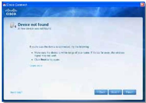 LINKSYS EA4500 - Mensaje Device not found (No se ha工程技术 no el dispositivo) - 1